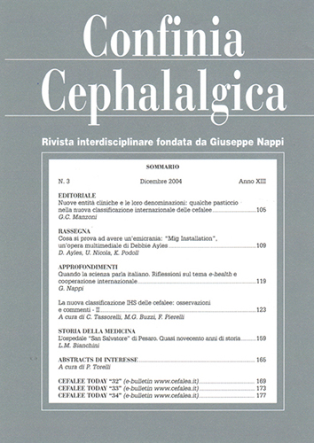 Confinia Cephalagia
